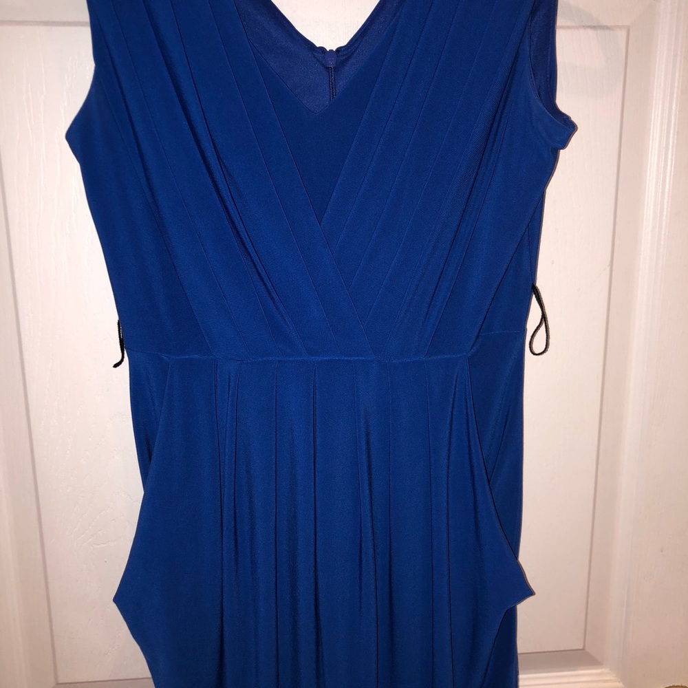Bisou Bisou Michele Bohbot blue cocktail dress